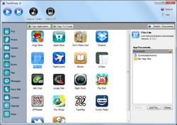 TouchCopy Apps feature screenshot