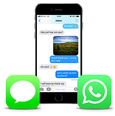 Speichern Sie iPhone-SMS, WhatsApp-Chats und iMessages