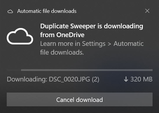Descarga de archivos de OneDrive