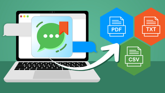 Mac Messages als PDF oder CSV exportieren