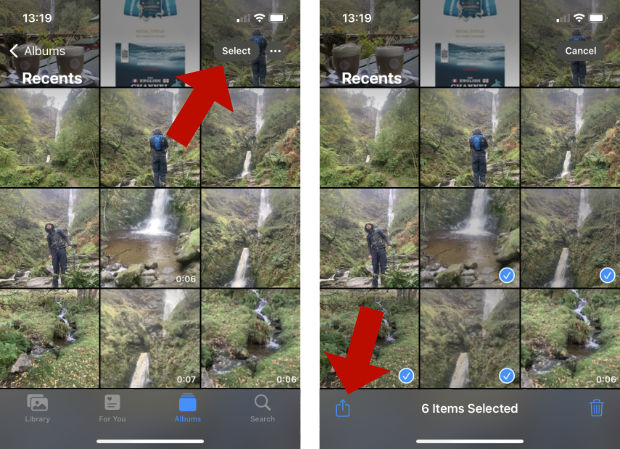 iPhone Fotos per Airdrop weitergeben