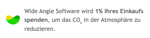 Wide Angle Software verspricht 1 % Umsatz zur Bekämpfung des Klimawandels