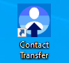 Contact Transfer-Symbol auf dem Desktop