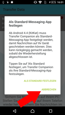 Restore Messages to Android
