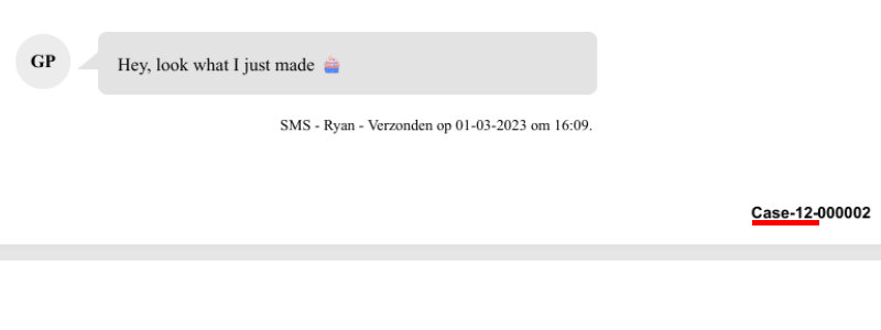 Screenshot mit einem Beispiel für ein Bates-Präfix