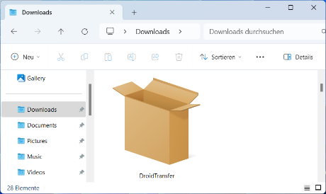Droid Transfer Installationsprogramm zum Herunterladen auf Ihren PC
