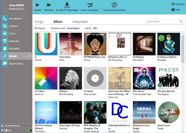 Android music artwork