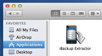 iBackup Extractor Application