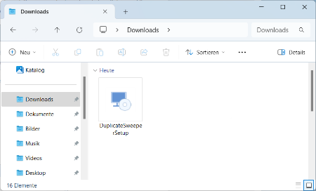 Duplicate Sweeper Installationsprogramm auf Ihren PC herunterladen