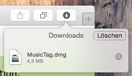 Launch the Music Tag installer from your browser