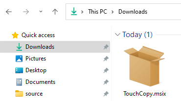 Download des TouchCopy-Installationsprogramms auf Ihren PC