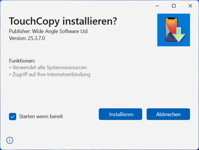 TouchCopy installer