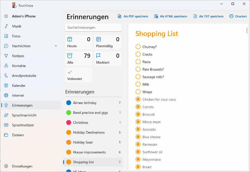 So übertragen Sie iPhone-Erinnerungen auf den Computer