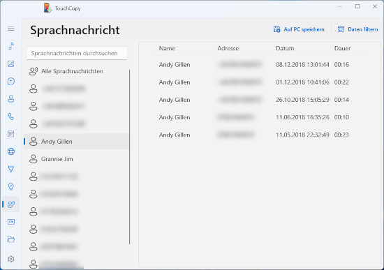 Wie Sie iPhone-Sprachnachrichten auf Ihren Computer exportieren können